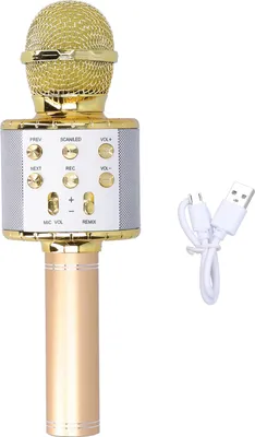 Zdjęcie produktu dla Bezprzewodowy głośnik mikrofonowy Bluetooth z oświetleniem LED Przenośny ręczny głośnik na imprezę karaoke