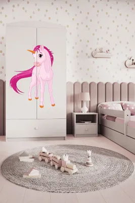 Immagine prodotto di Armadio per bambini Babydreams Armadio ad ante battenti Armadio Unicorno Bianco