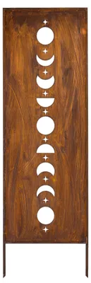 Produktbild von Sichtschutz Metall - 160 cm x 50 cm - Edelrost - Rostoptik Sichtschutz für Garten - Sichtschutzelement - Sichtschutzwand - Gartendekoration Zaun