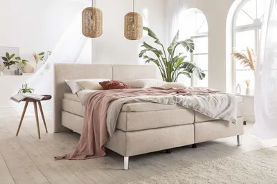 Produktbild von Boxspringbett SANSIBAR SVENDBORG LF 180x200 cm braun Box-Spring-Bett