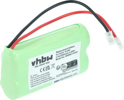 Produktbild von vhbw Akkupack aus 2x AA Mignon für diverse Geräte (2000mAh, 2,4V, NiMH)