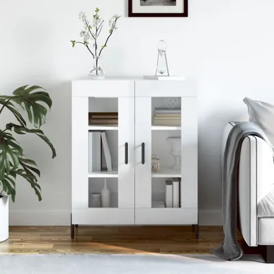 Produktbild von vidaXL Sideboard Hochglanz-Weiß 69,5x34x90 cm Holzwerkstoff