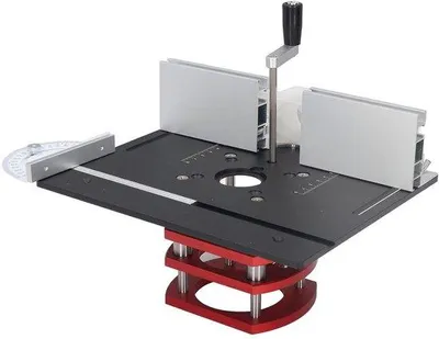 Immagine prodotto di Sollevatore per router in alluminio per la lavorazione del legno - Larghezza 30 cm - Nero