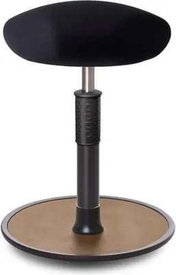 Produktbild von Sitz- Stehhocker Free Regular Triangel Gestrick schwarz schwarz /Natur.