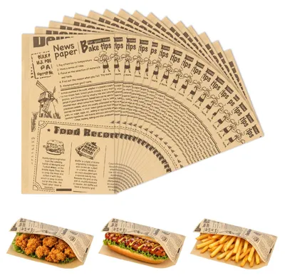Papier-Hot-Dog-Tüten, mittelgroß, 1 Stück