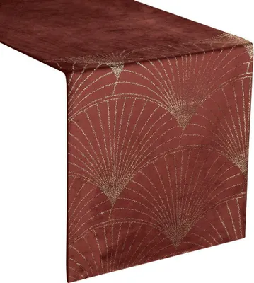 Produktbild von Eurofirany 389989, Rechteckig, Rot, Polyester, Tischläufer, 35 x 180 cm, 250 g