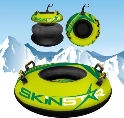 Imagen del producto de SkinStar SNOW TUBE: Trineo para deslizarse en la nieve, con neumáticos especiales para nieve. Diámetro: 100 cm. Color: Verde claro