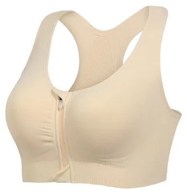 Produktbild von Lemef Sport BH Damen mit Reißverschluss Vorne Ohne Bügel Sports Bra Fitness Yoga