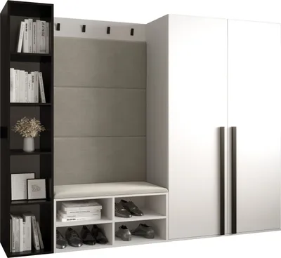 Produktbild von Garderobe MIRO Set 4 mit gepolsterten Paneelen Industrial Design