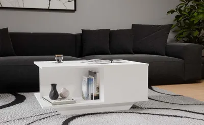 Produktbild von Moderner Couchtisch DENVER mit integriertem Stauraum