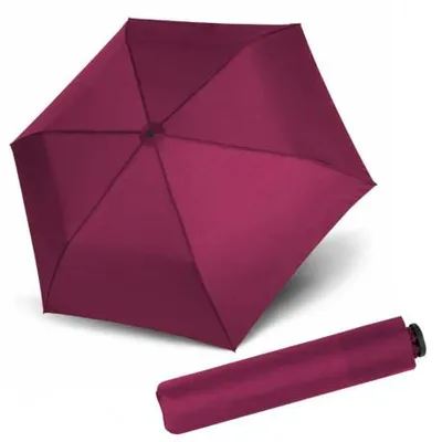 Obrázek produktu pro Doppler Zero 99 - dětský/dámský skládací deštník, vínová, plná barva