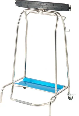 Produktbild von CHEFGASTRO Müllsackhalter mit Pedalsteuerung & 2 Räder Edelstahl HxBxT 96x45x60cm