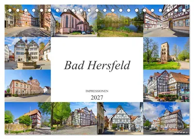 Produktbild von Bad Hersfeld Impressionen (Tischkalender 2027 DIN A5 quer), CALVENDO Monatskalender