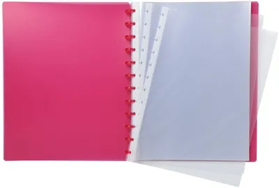 Produktbild von Exacompta 86355E Sichtmappe Rot PP 800µ 30 Hüllen 24x32cm für DIN A4