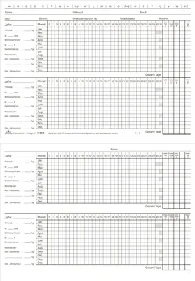 Obrázok produktu pre RNK Verlag 118550 Dovolenkové karty, 100 kariet, na 4 roky, DIN A5 na šírku, biela