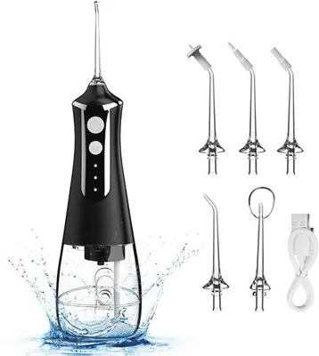 Image de Hydropulseur professionnel - Hydropulseur sans fil avec 5 modes et un réservoir d'eau de 300 ml