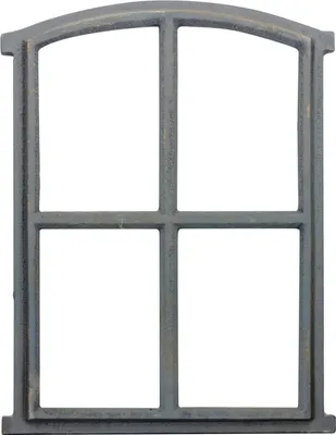 Produktbild von Fenster grau Stallfenster Eisenfenster Scheunenfenster Eisen 49cm Antik-Stil (k)
