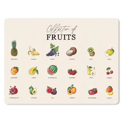 Produktbild von MuchoWow® Mauspad Mousepad Obst - Küche - Lebensmittel 23x19 cm - Mousepads - Maus Mat - Pad - Mausunterlage - Schreibtischunterlage - Mauspad