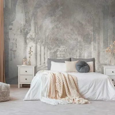 Immagine prodotto di Profhome 399151-GU Carta da parati in tessuto non tessuto architettura grigio opaco beige 3,71 m x 2,8 m