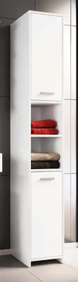 Produktbild von VCM Holz Badezimmerschrank | Badmöbel | Stand Badschrank | Badezimmer | Hochschrank | Maße ca. H. 180 x B. 30 x T. 30 cm - Zalo