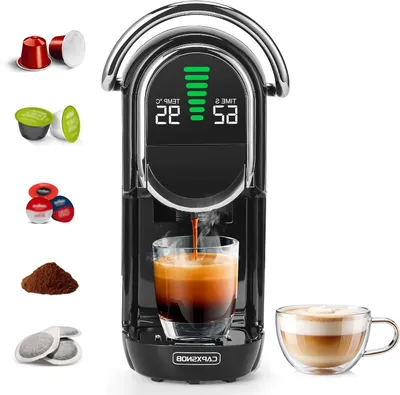 Produktbild von Kaffeemaschine - Kaffeezubereiter - Kaffee machen - 5-in-1-Funktionalität - 0,6 Liter Fassungsvermögen - Schwarz