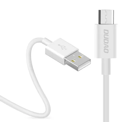 Obrázok produktu pre Dudao USB/micro USB dátový nabíjací kábel 3A 1m biely (biely L1M)