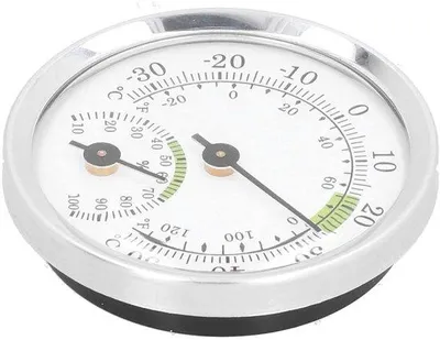 Produktbild von Famanu Hygrometer und Thermometer mit Ziffernblatt - Mini