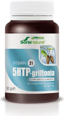 Imagen del producto de Mgdose Griffonia B3 B6 1000 mg, 30 comprimidos