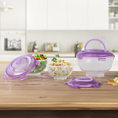 Produktbild von Salatschüssel-Set 3-tlg. mit praktischem Tragegriff
