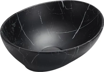 Immagine prodotto di Mexen Elza lavabo da appoggio 40 x 33 cm, pietra nera - 21014099