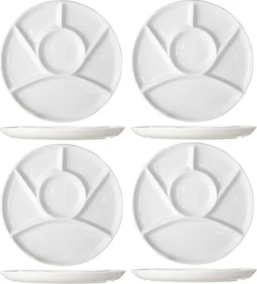 Produktbild von Cosy & Trendy Feinschmeckerteller 6 Fächer ø 23.5 cm - 4 Stück