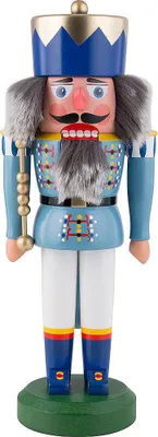 Produktbild von König hellblau (36cm) Nussknacker von HoDreWa Legler
