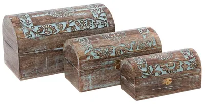Productafbeelding van Set van 3 dozen van MDF, afmetingen 23X15H15 cm