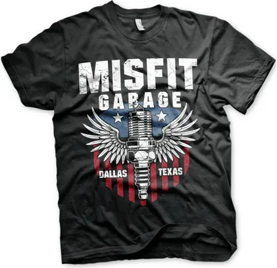 Produktbild von Misfit Garage - American Piston T-Shirt - Medium - Black