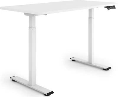 Produktbild von ESMART ERX-122WW 120x60cm Weiß Ergonomischer Steh-Sitz-Schreibtisch Stufenlos elektrisch höhenverstellbar 73,5-122,5 cm 3 x Memory Aktivitätserinnerung Schnelle Montage
