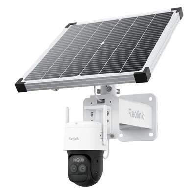 Produktbild von Reolink TrackMix G790 mit Solarpanel Plus - 2K 4 MP 4G LTE PTZ-Überwachungskamera, Dual-Objektiv, 6x Hybridzoom, Bewegungsverfolgung