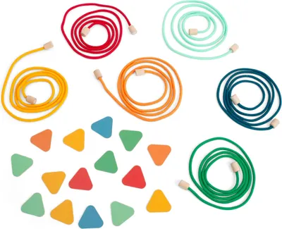 Image de BS Toys Jeu de société en bois Run to the Color Jouet d'extérieur coloré