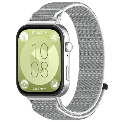 Image de Bracelet pour montre connectée en nylon avec fermeture velcro pour Huawei Watch Fit 5, 4, 5 4 Pro et 3