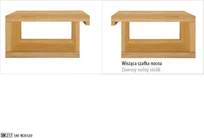Produktbild von Nachttisch Massivholz Nachtschrank Nachtkommode Nachtkonsole Vollholz Möbel Holz
