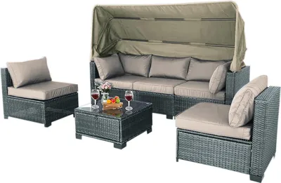 Produktbild von Outdoor Sofa Eleni Grau/Beige