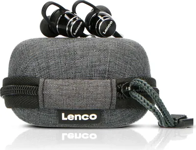Produktbild von Lenco EPB-160BK - Schweißresistente Bluetooth®-Ohrhörer inklusive Powerbank-Tasche - Schwarz