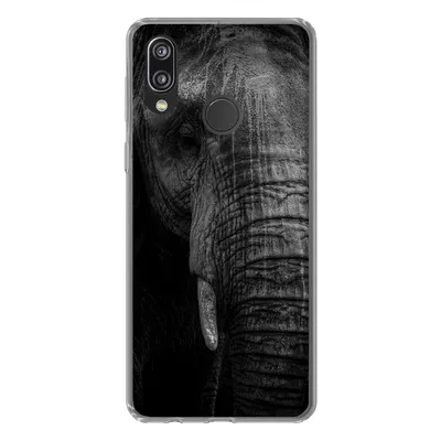 Produktbild von MuchoWow® Handyhülle Schutzhülle Hülle für Huawei P20 Lite (2020) Elefant - Tier - Porträt Silikon Softcase Handy Hülle - Kartenhalter