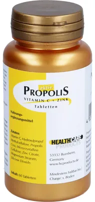 Produktbild von Propolis Vitamin C+Zink Tabletten 60 St