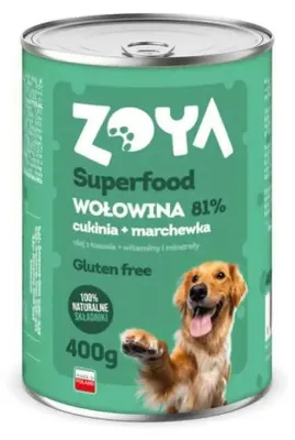 Productafbeelding van ZOYA Superfood Rundvlees - Vochtvoeding voor honden - 400g
