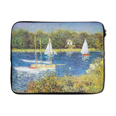 Produktbild von MuchoWow® Laptop Hülle 15 Zoll Die Seine bei argenteuil - Gemälde von Claude Monet Laptoptasche - Laptoptasche - Sleeve - Rundum-Schutz