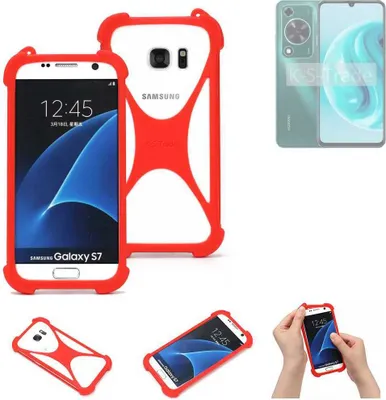 Produktbild von K-S-Trade Handy-Hülle kompatibel mit Huawei Enjoy 70 Pro Schutz-Hülle Bumper Silikon Schutz Hülle Cover Case Silikoncase Silikonbumper TPU Softcase