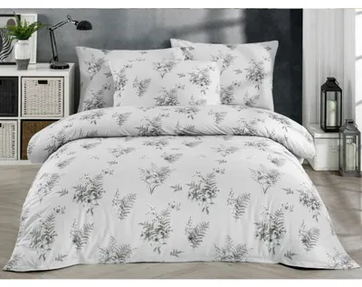 Immagine prodotto di Set di lenzuola matrimoniali in cotone, dimensioni 140x220 cm, con federe da 70x90 cm, modello Anastazia