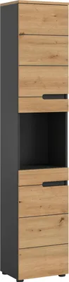 Produktbild von Hochschrank Canu | Artisan Eiche / Basalt grau