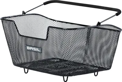 Zdjęcie produktu dla Basil Base M Multi System, Tylne, Kosz rowerowy, Stal, Czarny, 5 kg, 430 mm