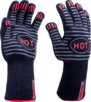 Produktbild von Culinario | Grill- & Backhandschuhe Duo | Profi-Hitzeschutz bis 250°C | extra langer Bund für Sicherheit | perfekt für Küche & Grillabenteuer